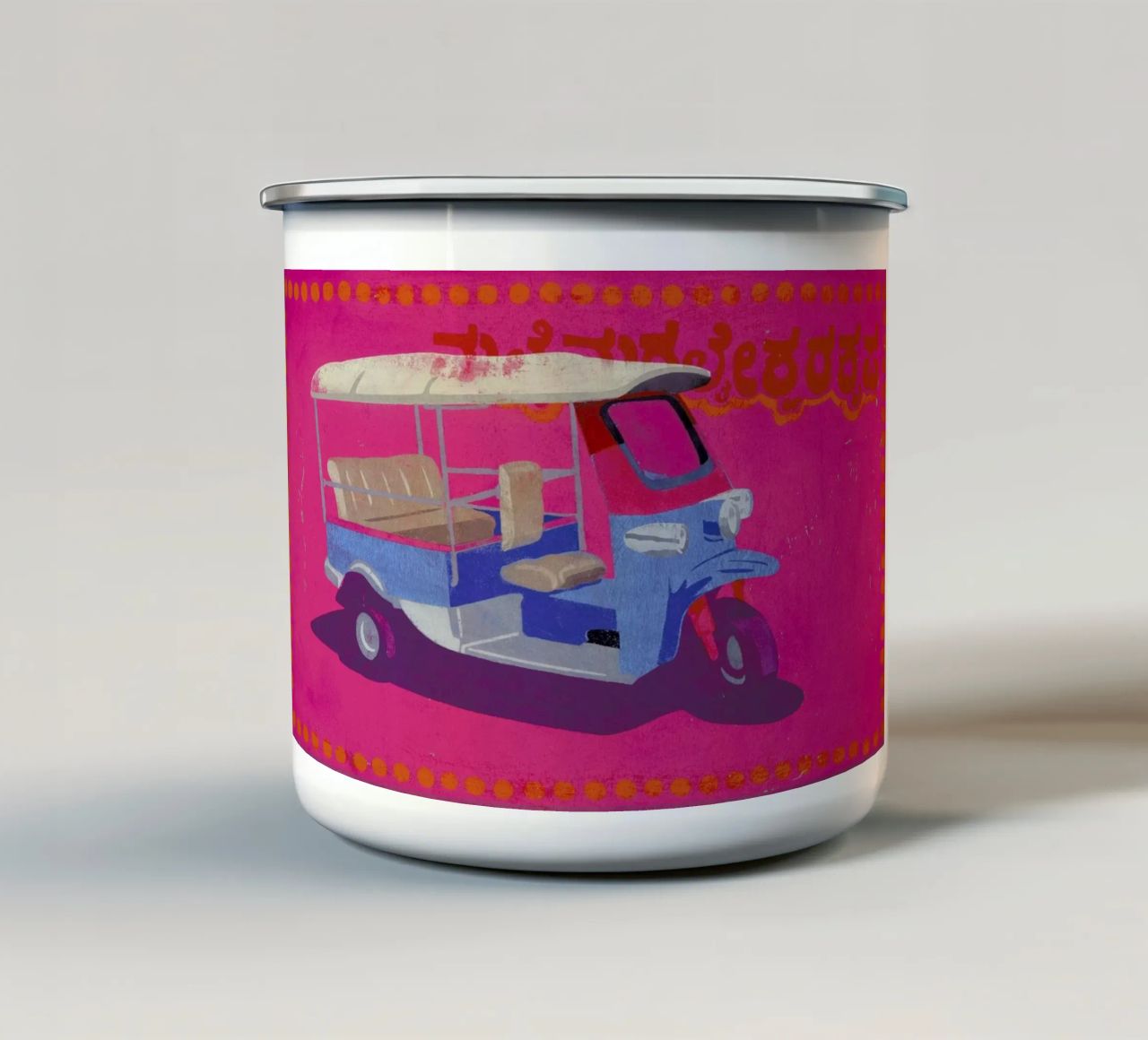 TukTuk tazza in smalto da Andy Bridge