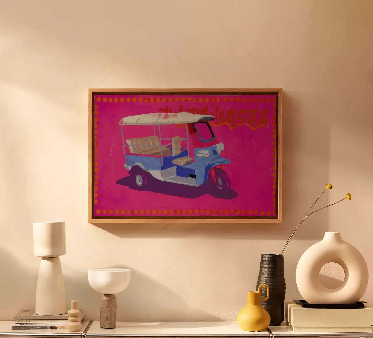 TukTuk tela con Cornice a cassetta da Andy Bridge