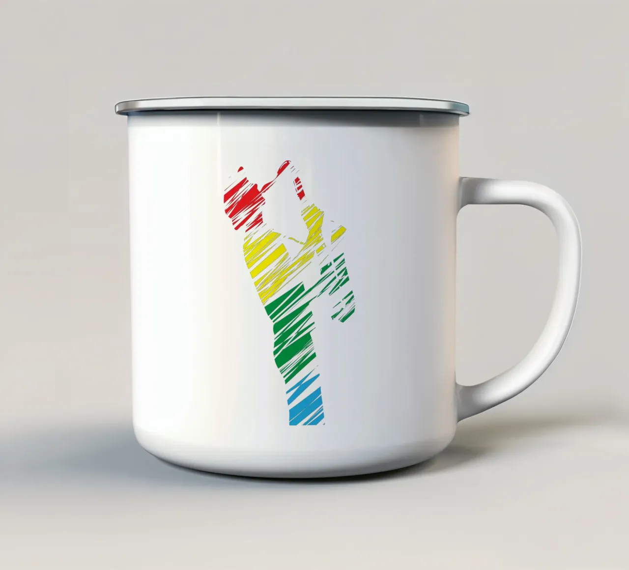 sassofonista tazza in smalto da boeboe