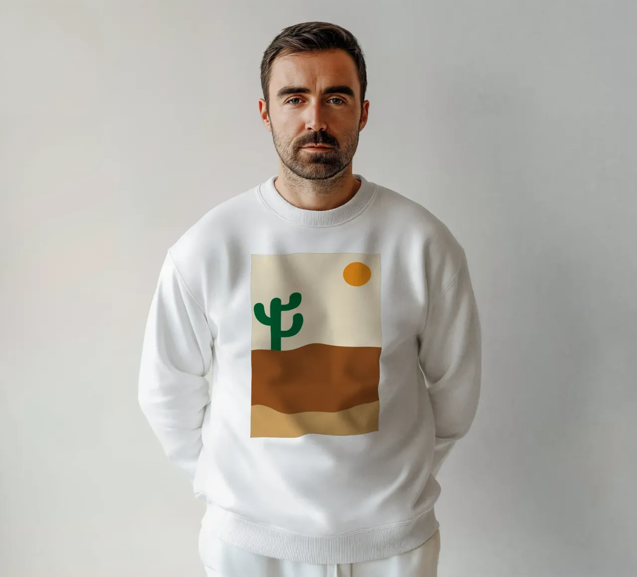 albero di cactus nel deserto felpa da boeboe