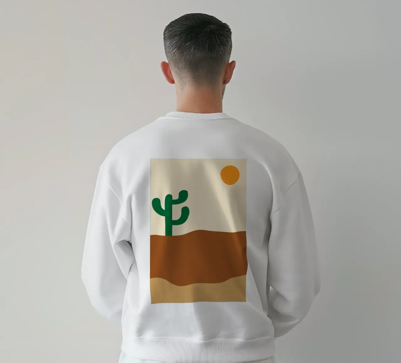 albero di cactus nel deserto felpa da boeboe