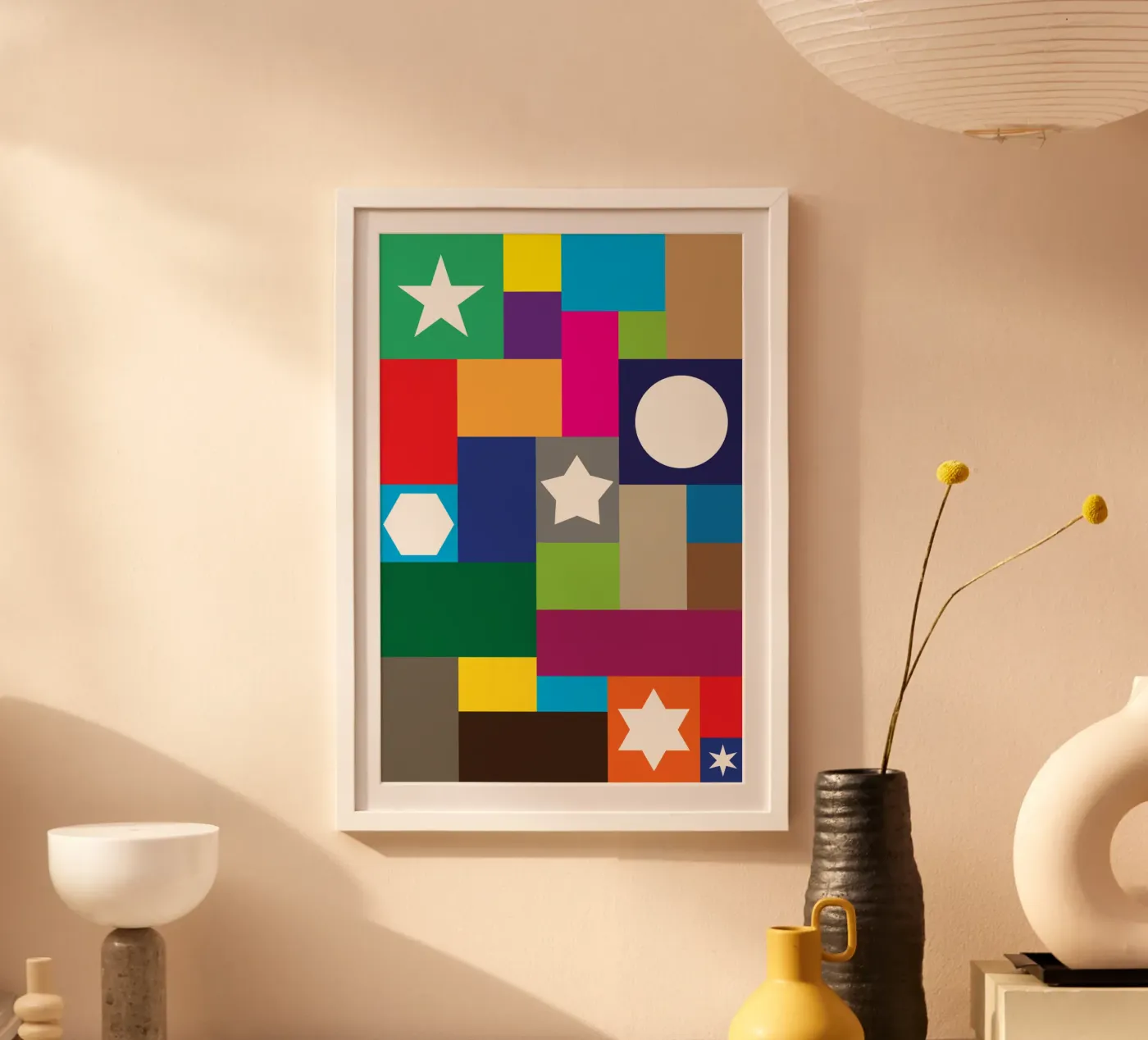 circle star square poster by boeboe