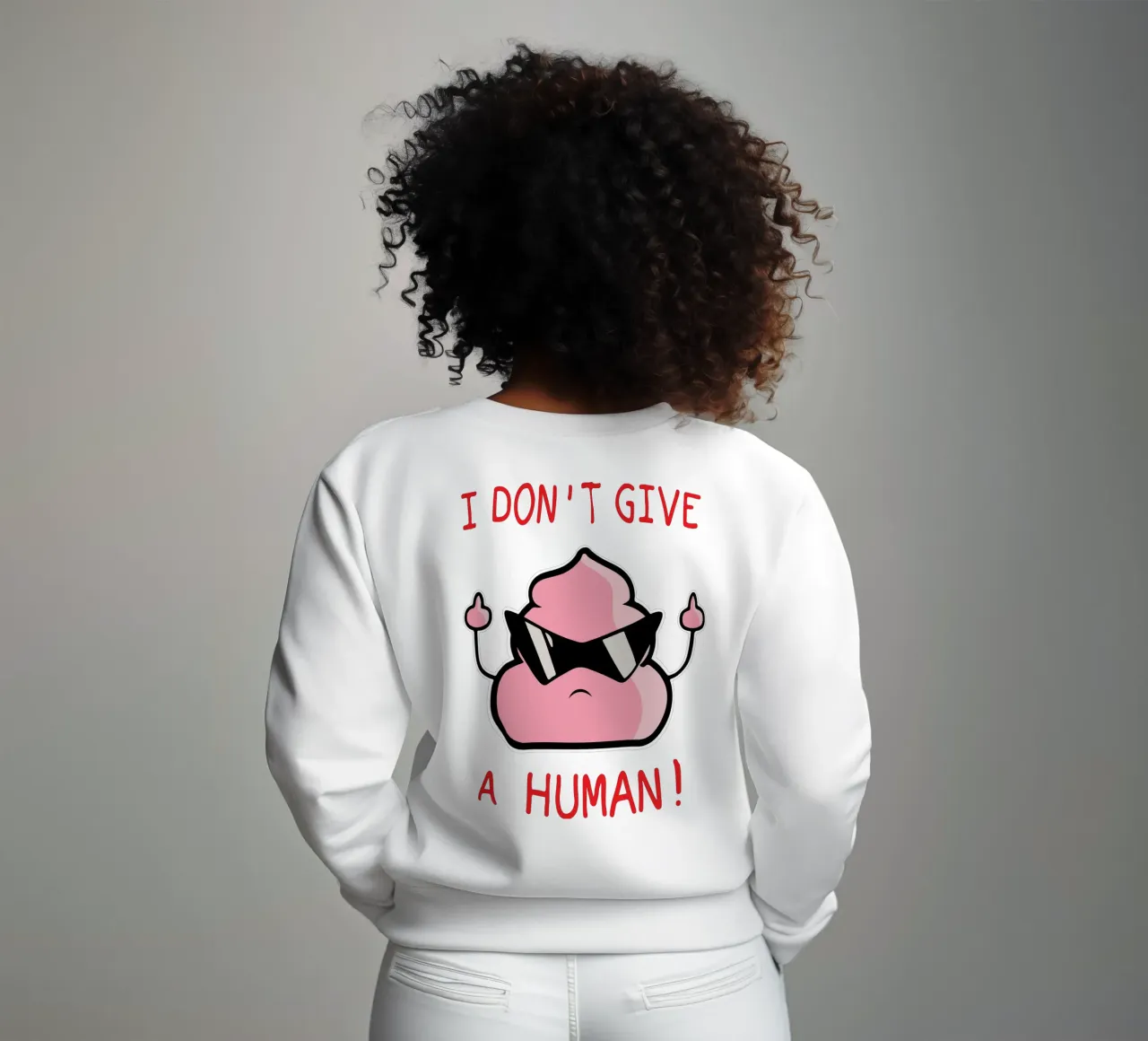 Non me ne frega niente di un umano felpa da boeboe