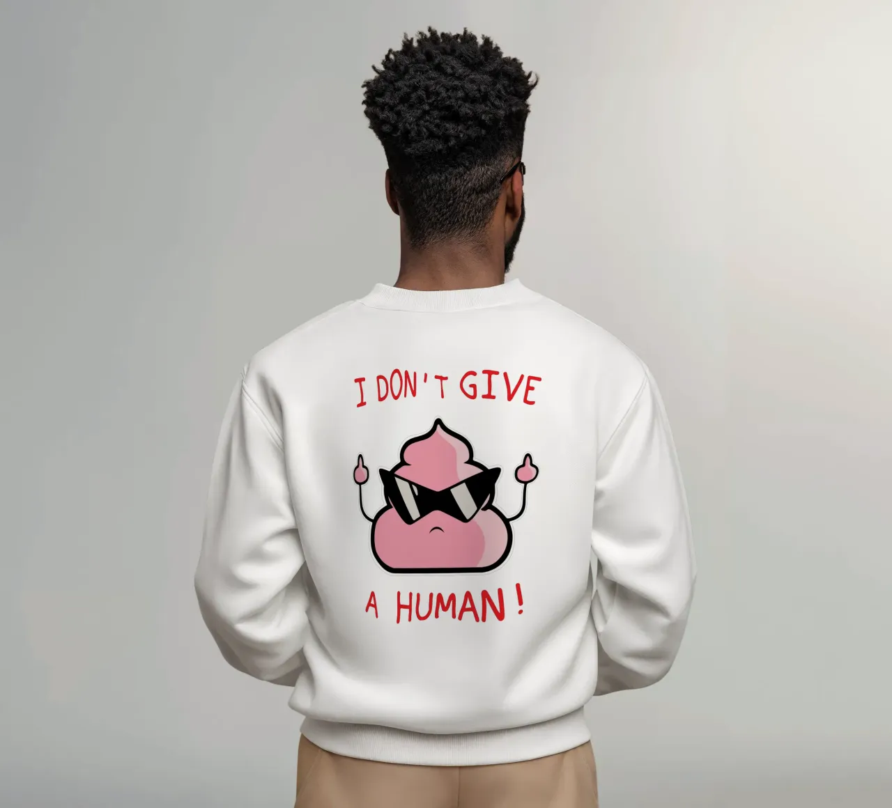 Non me ne frega niente di un umano felpa da boeboe