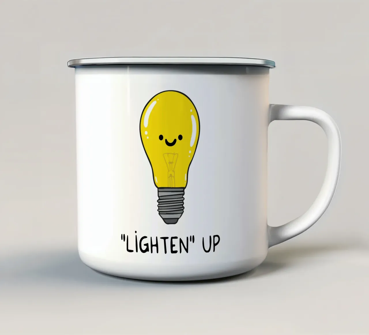 lampada illuminante tazza in smalto da boeboe