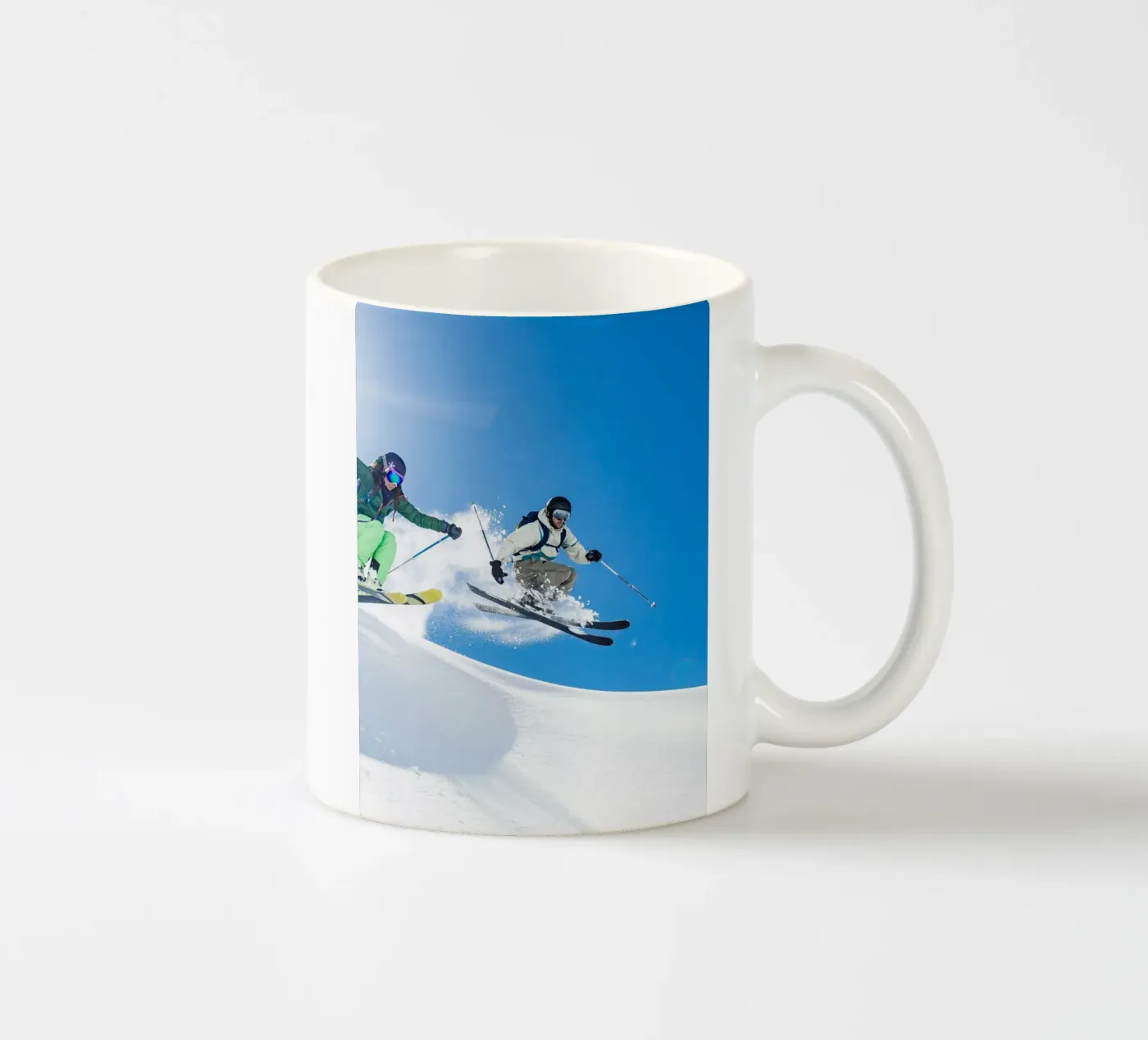 Lets Go Ski ceramic mug by LucasWest
