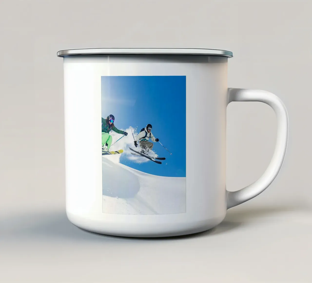 Lets Go Ski tazza in smalto da LucasWest