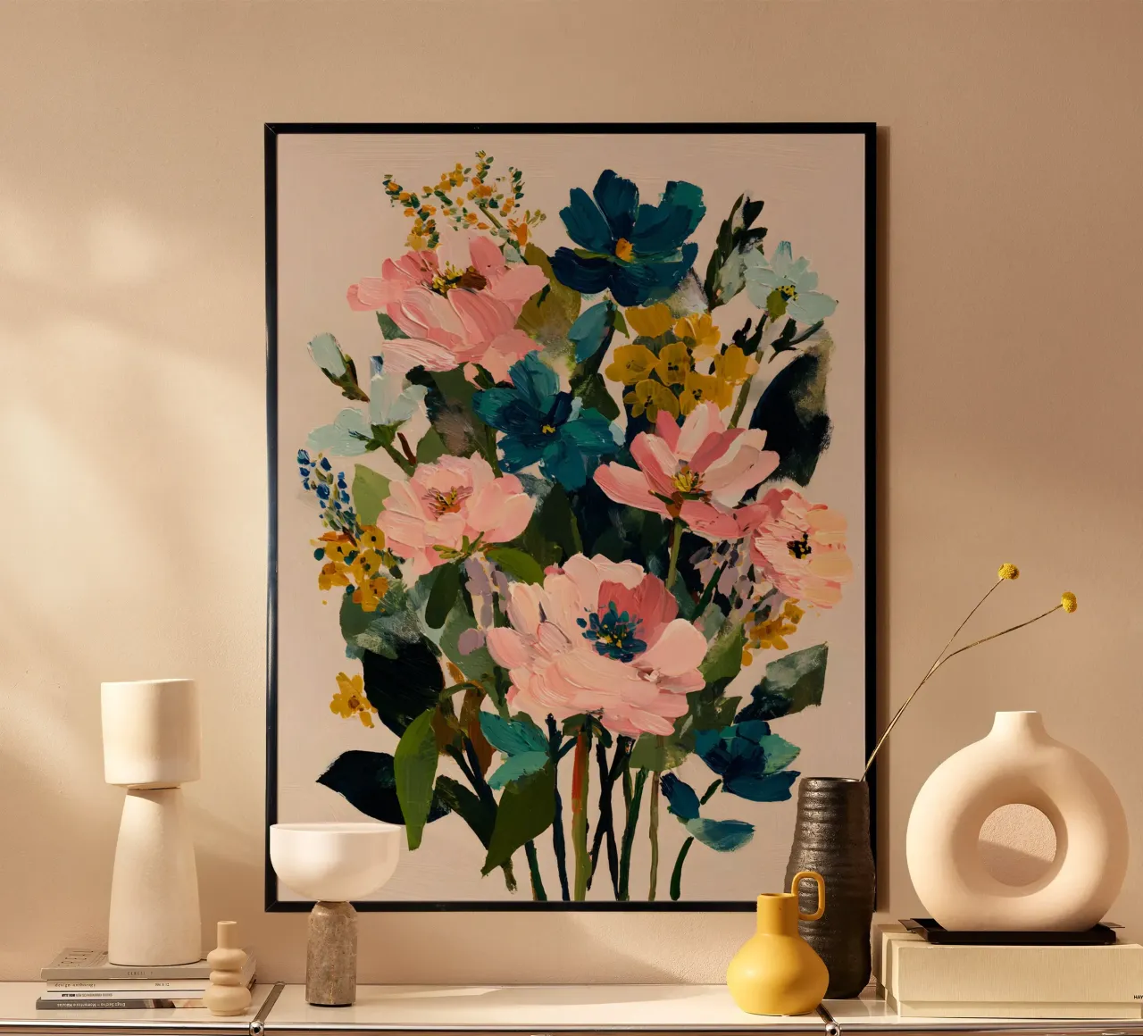 Golden Serenity poster by The Floralist