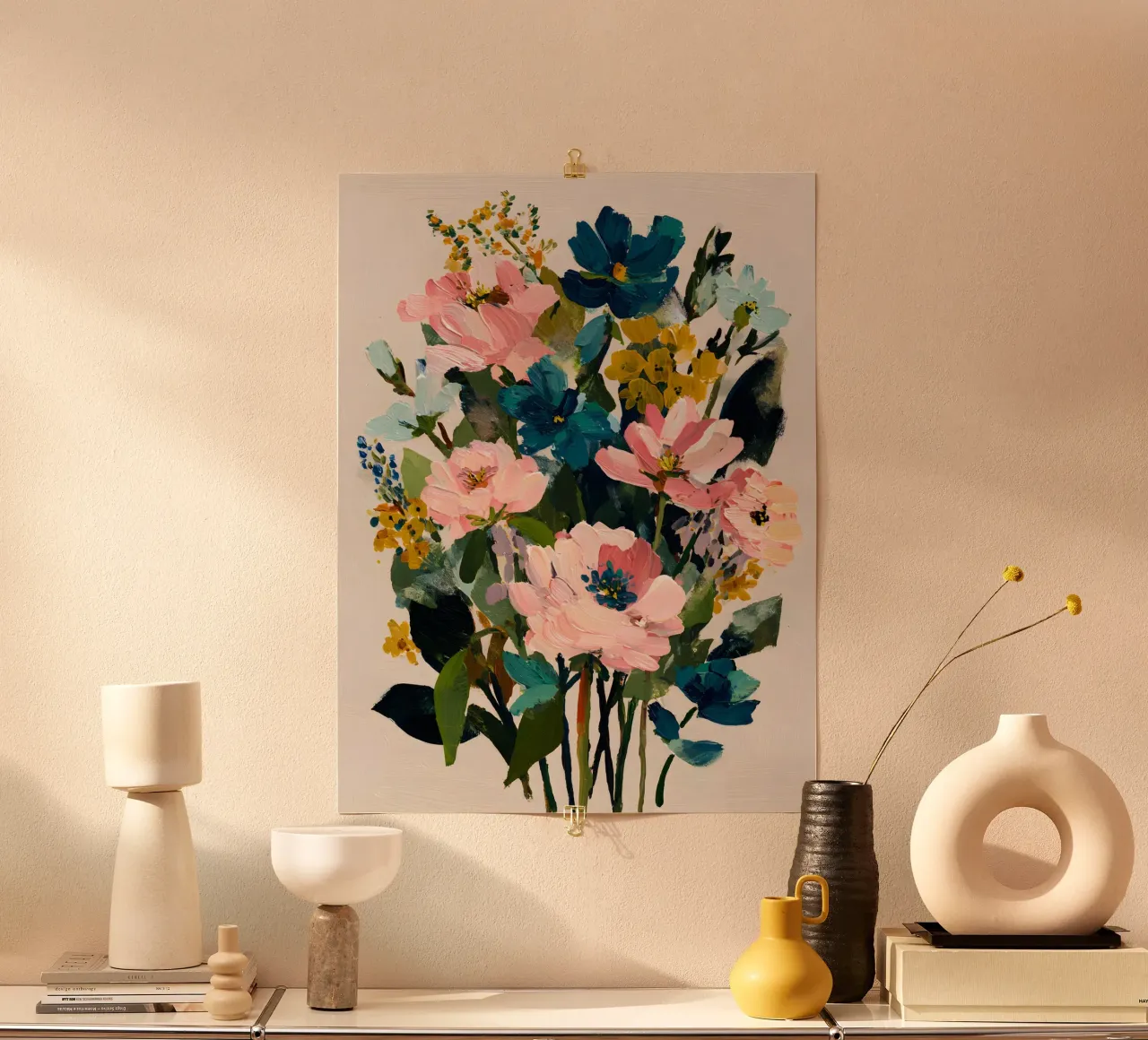 Golden Serenity poster by The Floralist