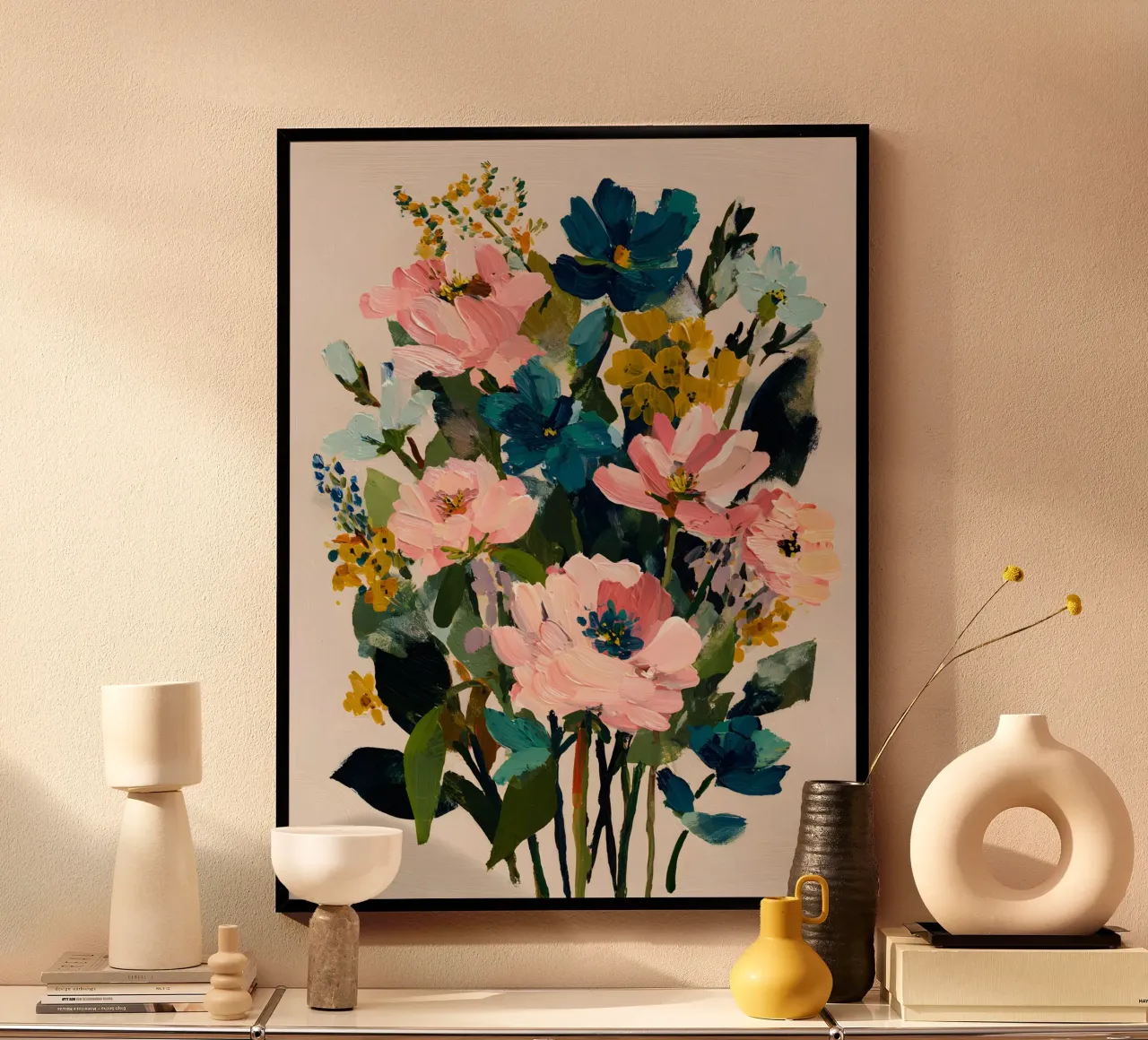 Golden Serenity poster by The Floralist