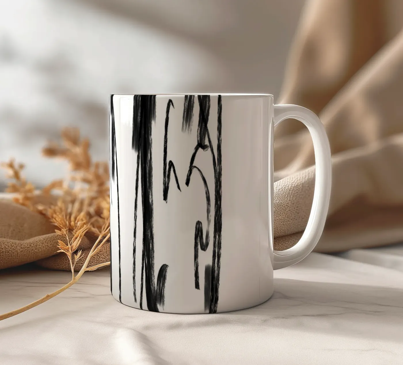 Make It Rain ceramic mug by Studio B