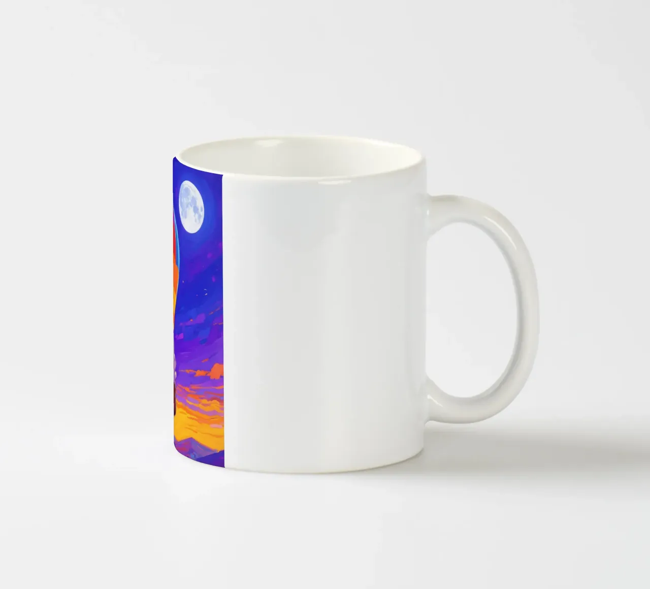 Coniglio in mongolfiera tazza in ceramica da Slash Shop