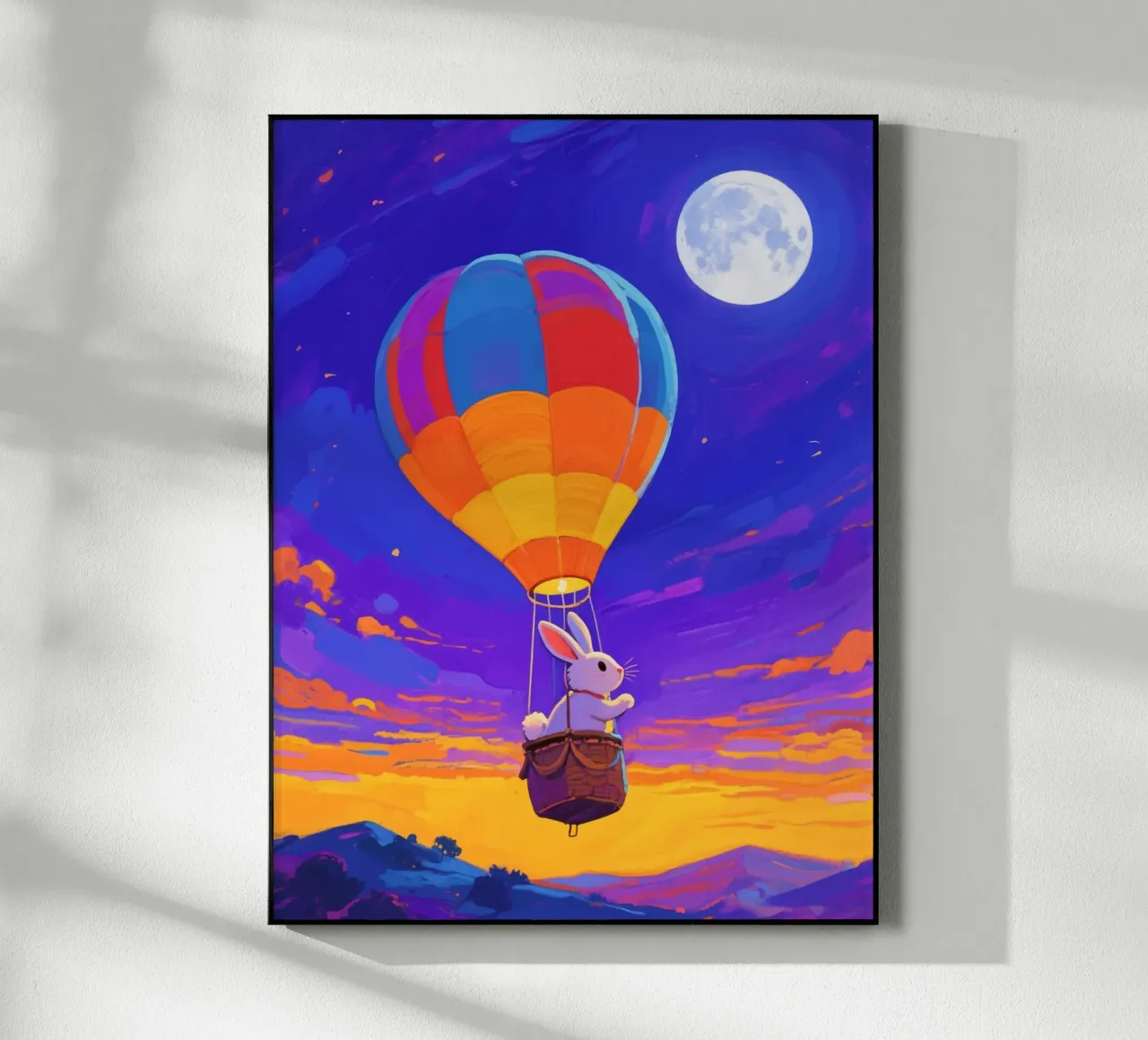 Coniglio in mongolfiera plexiglass da Slash Shop