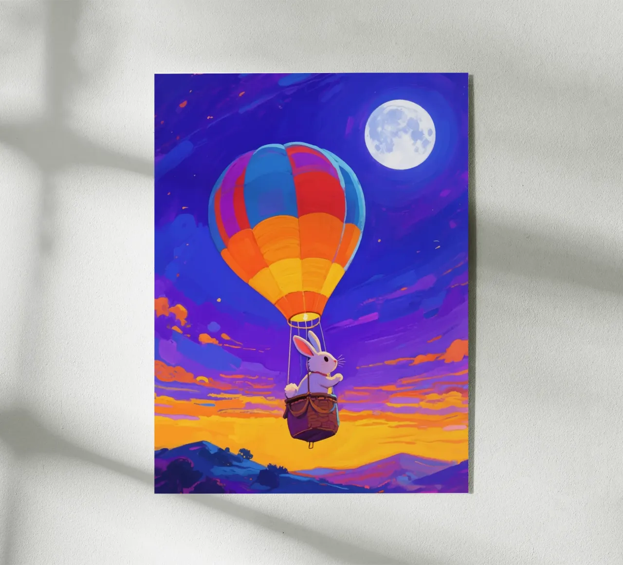 Coniglio in mongolfiera plexiglass da Slash Shop