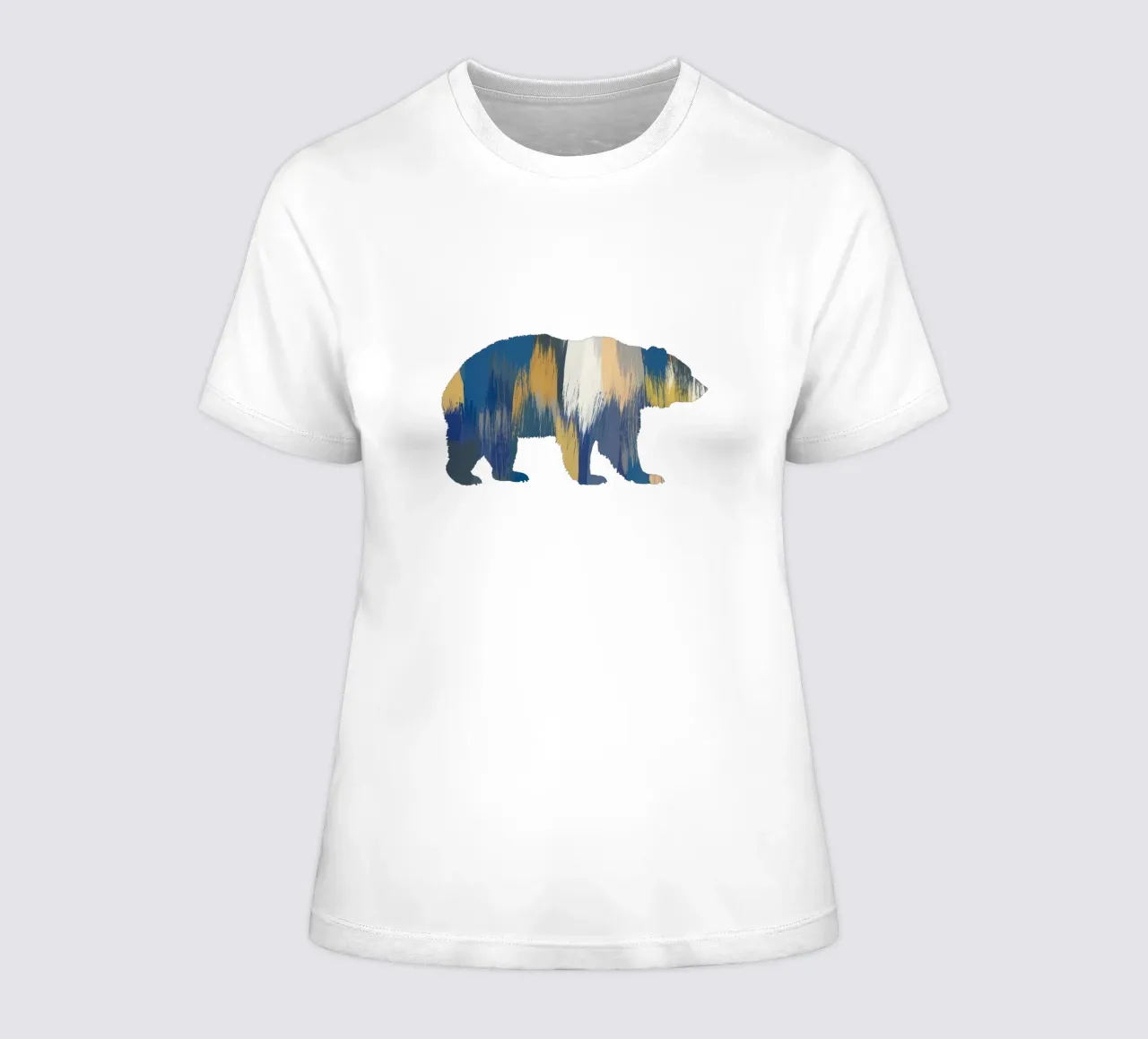 Bär Blau & Gelb Frauen T-Shirt von Orara Studio