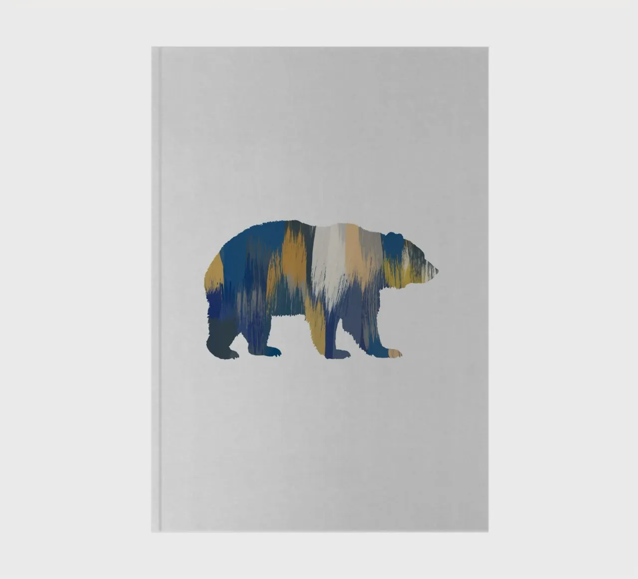Ours bleu et jaune carnet de notes de Orara Studio