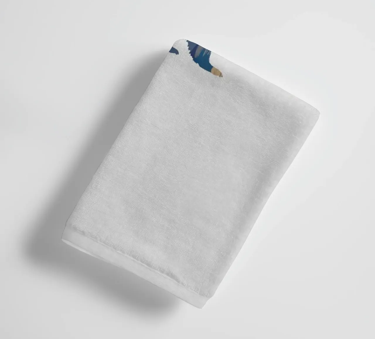 Ours bleu et jaune serviette de bain de Orara Studio