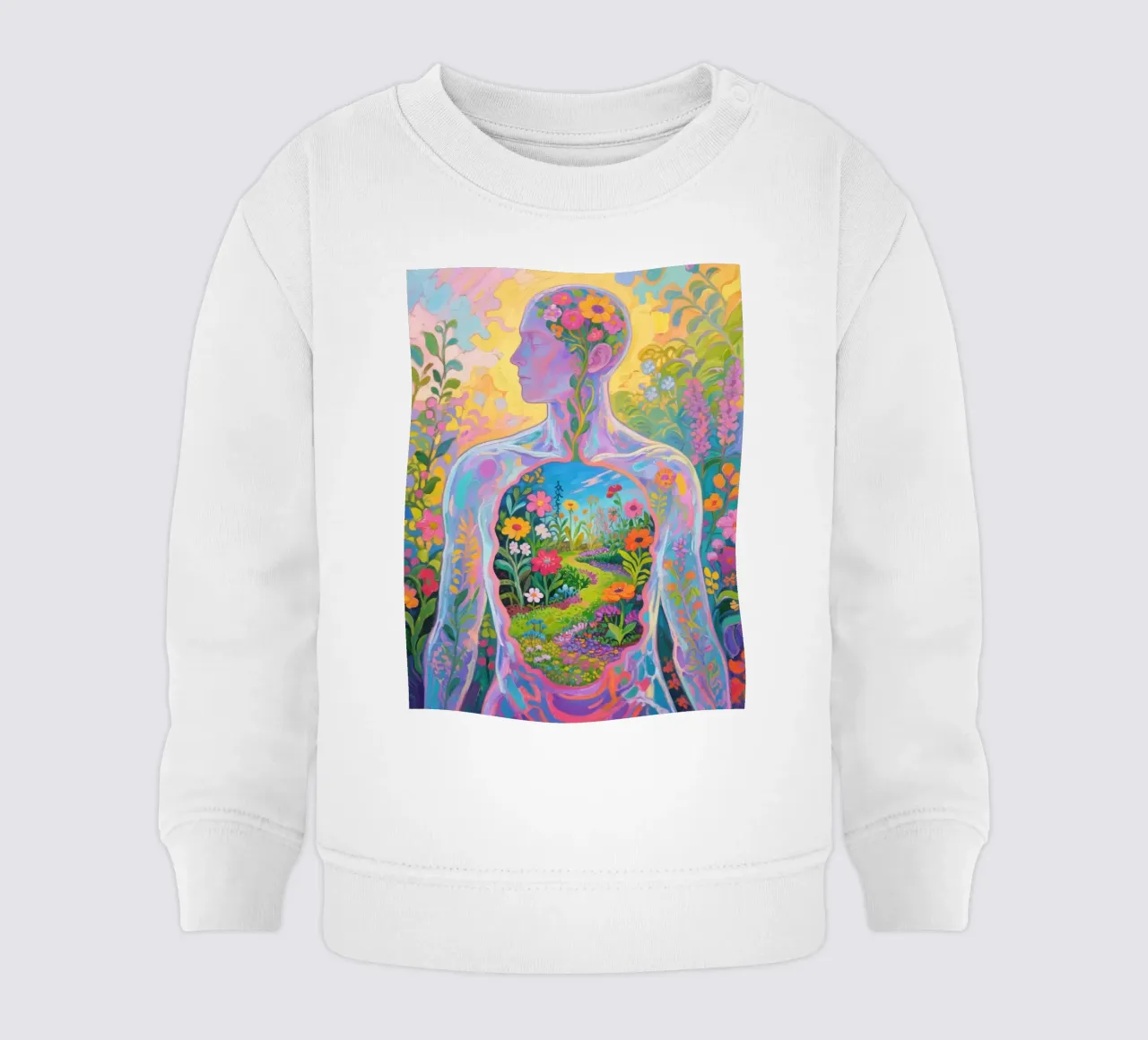 Umano trasparente con giardino in miniatura felpa neonato da Slash Shop