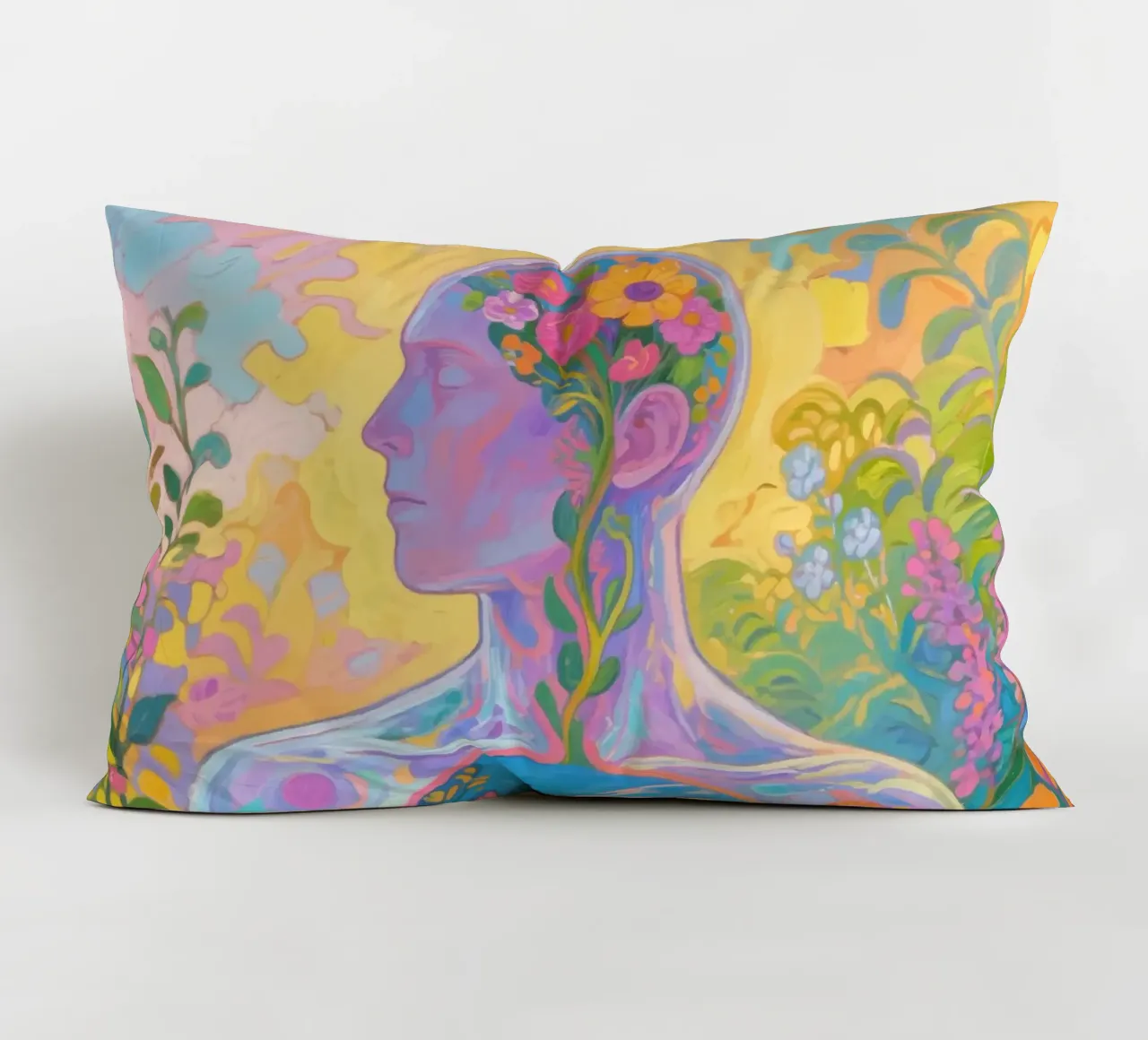 Umano trasparente con giardino in miniatura cuscino da Slash Shop