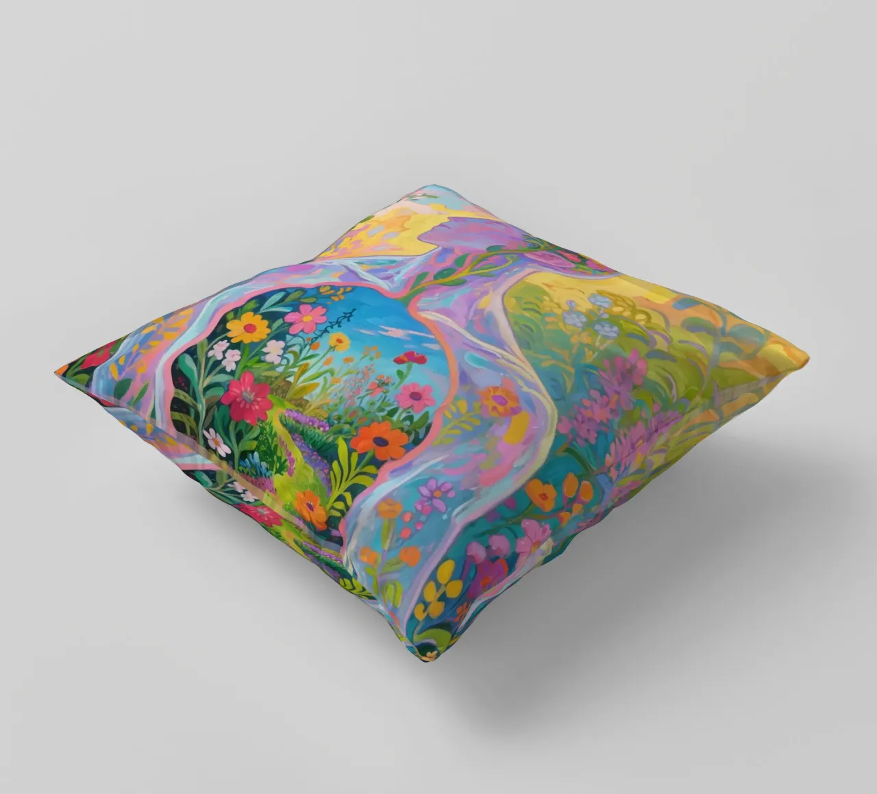 Umano trasparente con giardino in miniatura cuscino da Slash Shop