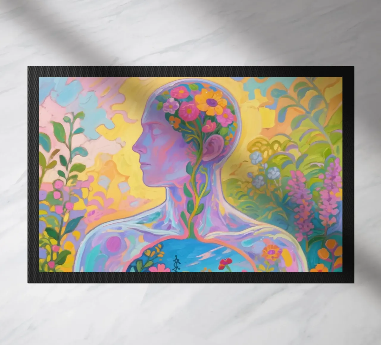 Umano trasparente con giardino in miniatura zerbino da Slash Shop