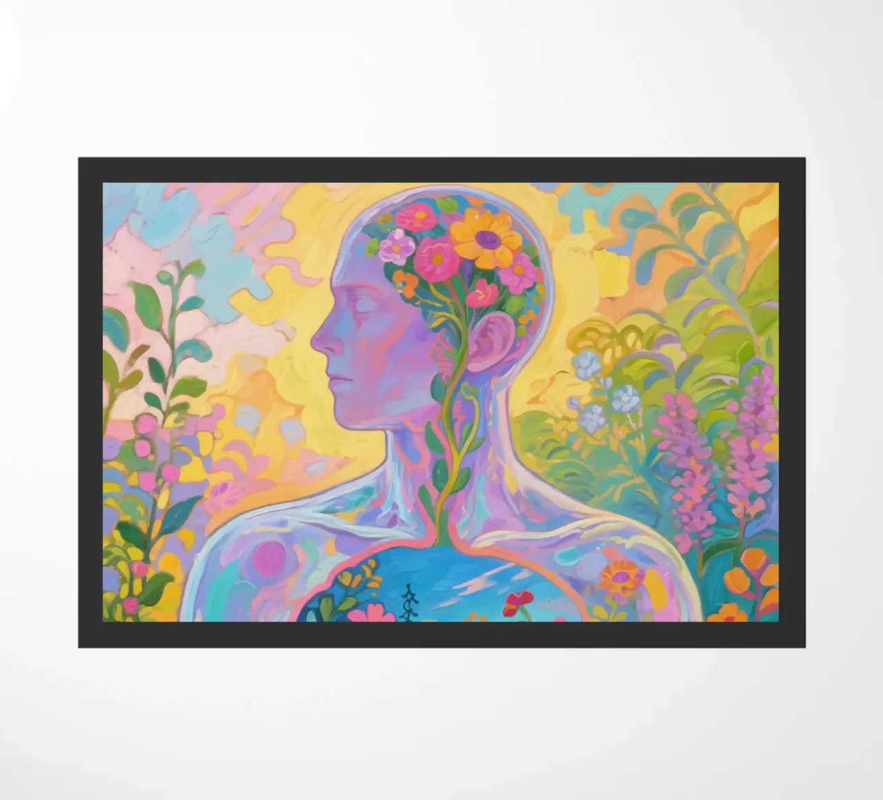 Umano trasparente con giardino in miniatura zerbino da Slash Shop