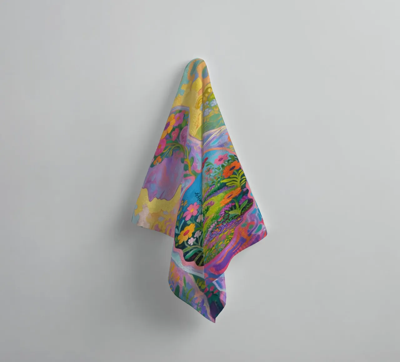 Umano trasparente con giardino in miniatura asciugamano da bagno da Slash Shop