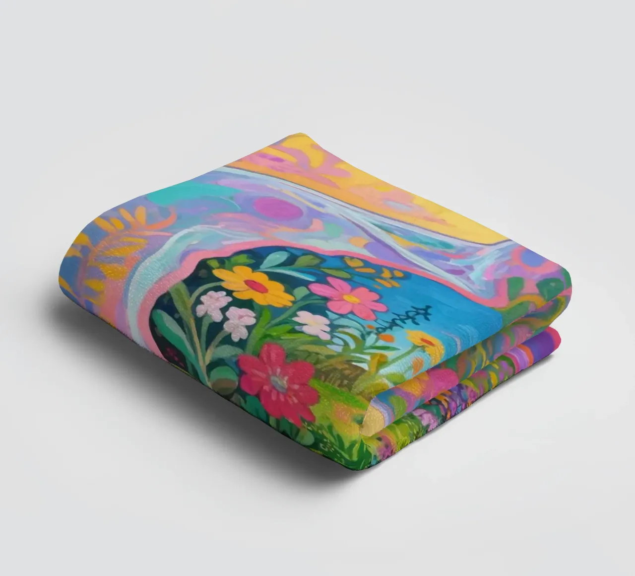 Umano trasparente con giardino in miniatura asciugamano da bagno da Slash Shop