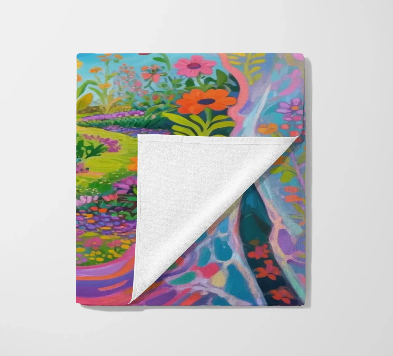 Umano trasparente con giardino in miniatura telo mare da Slash Shop