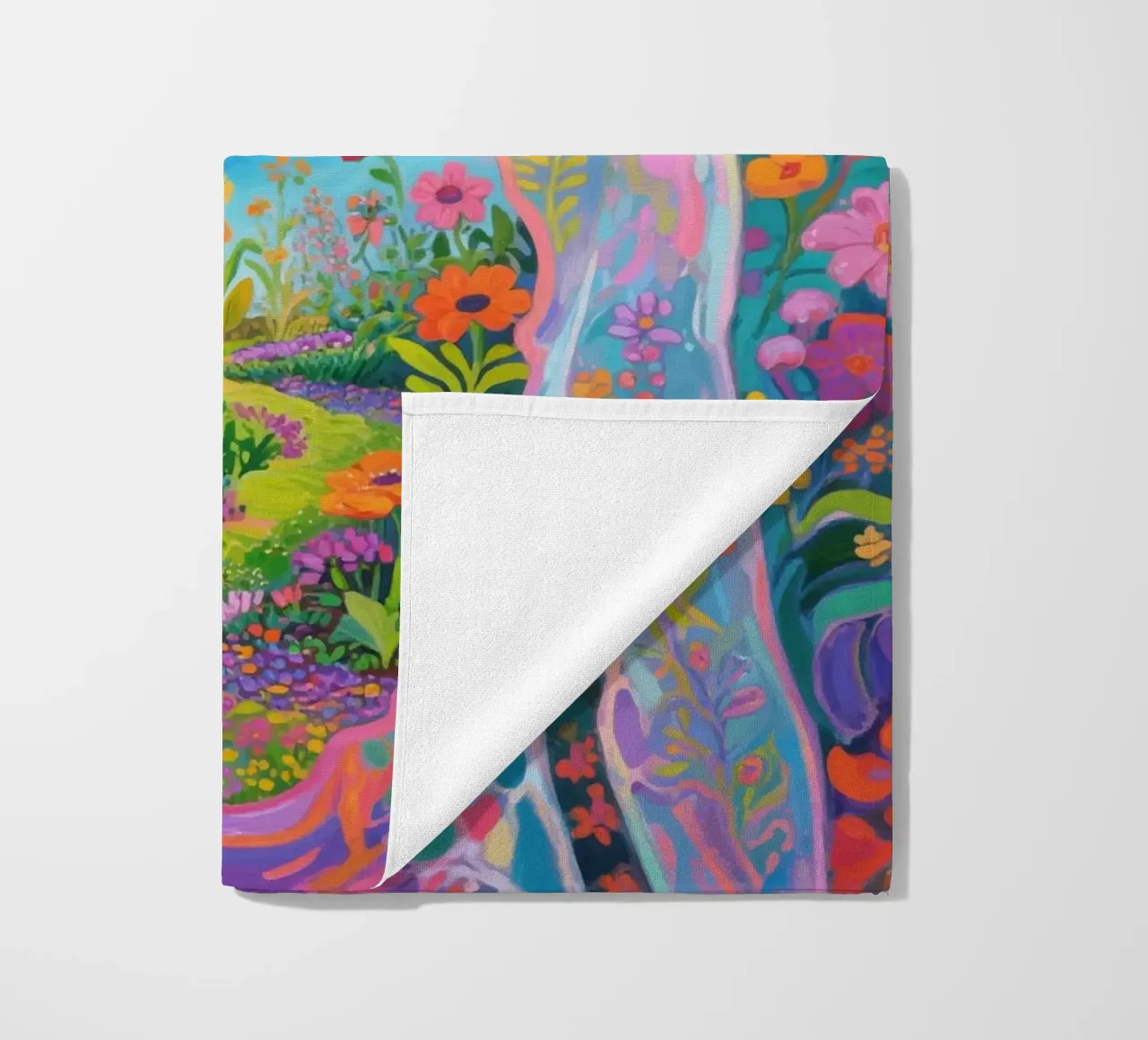 Umano trasparente con giardino in miniatura telo mare da Slash Shop