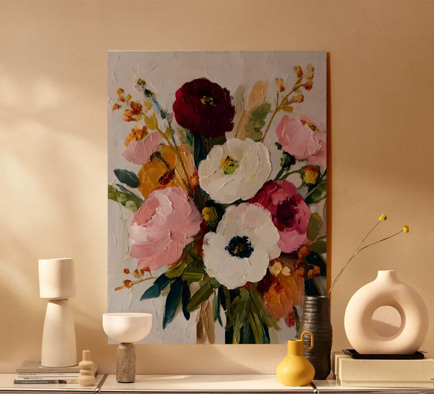 Peony Harmony plexiglass da The Floralist