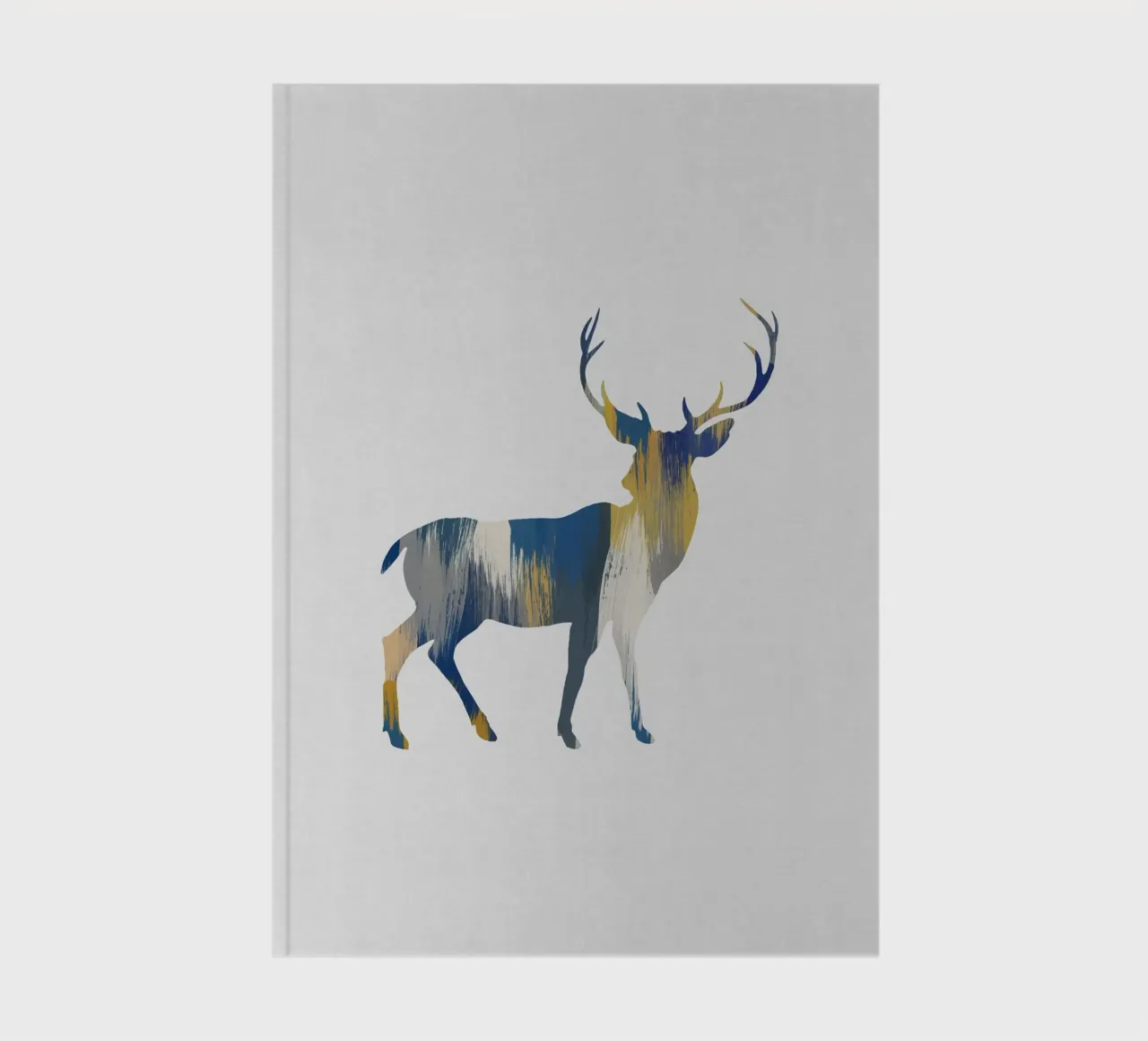Cerf bleu et jaune carnet de notes de Orara Studio