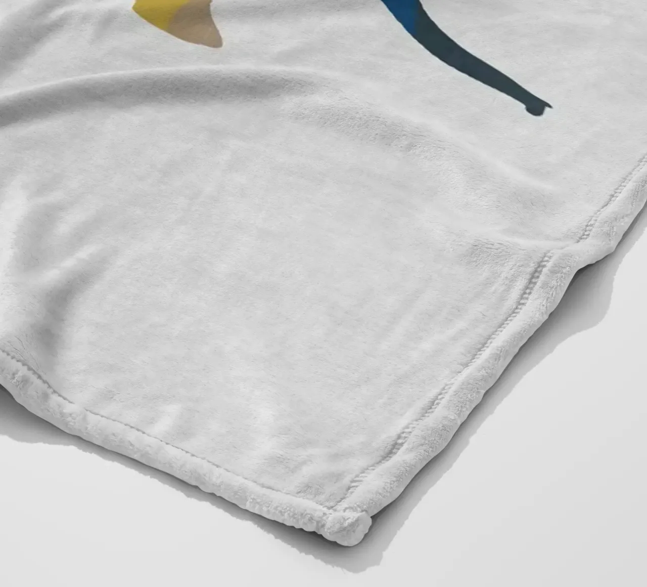 Blauwe en gele olifant fleecedeken van Orara Studio