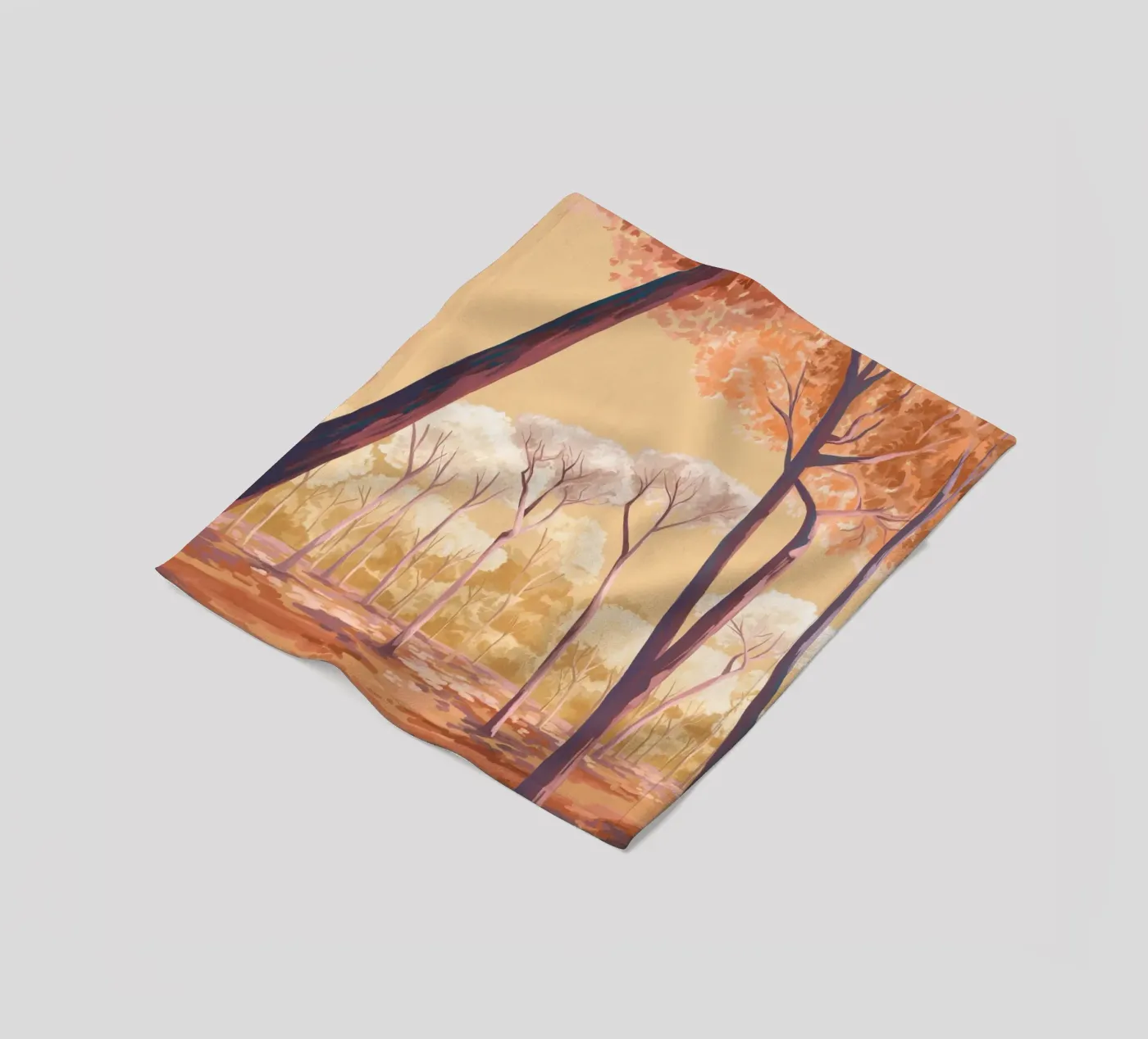Warm Trees Fleecedecke von Goed Blauw