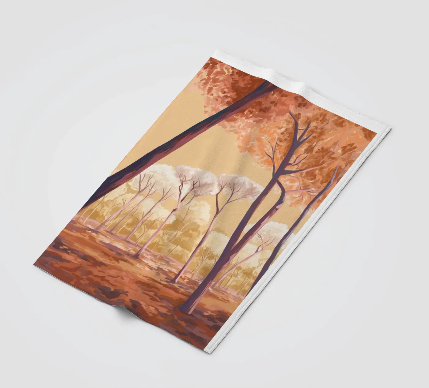 Warm Trees Fleecedecke von Goed Blauw