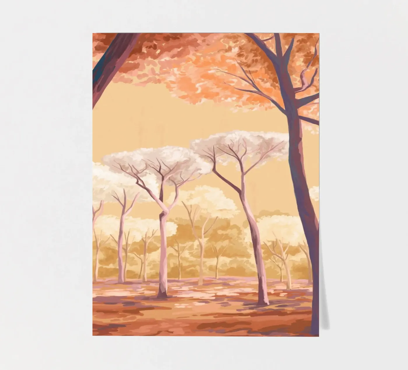 Warm Trees sticker sheet by Goed Blauw