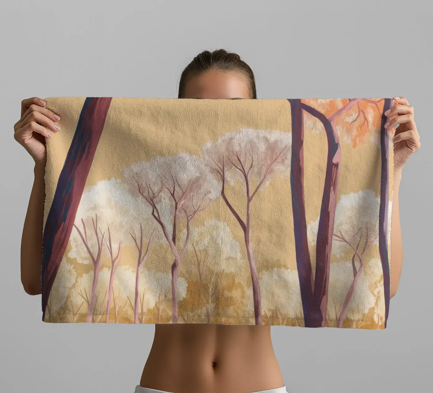 Warm Trees Handtuch von Goed Blauw