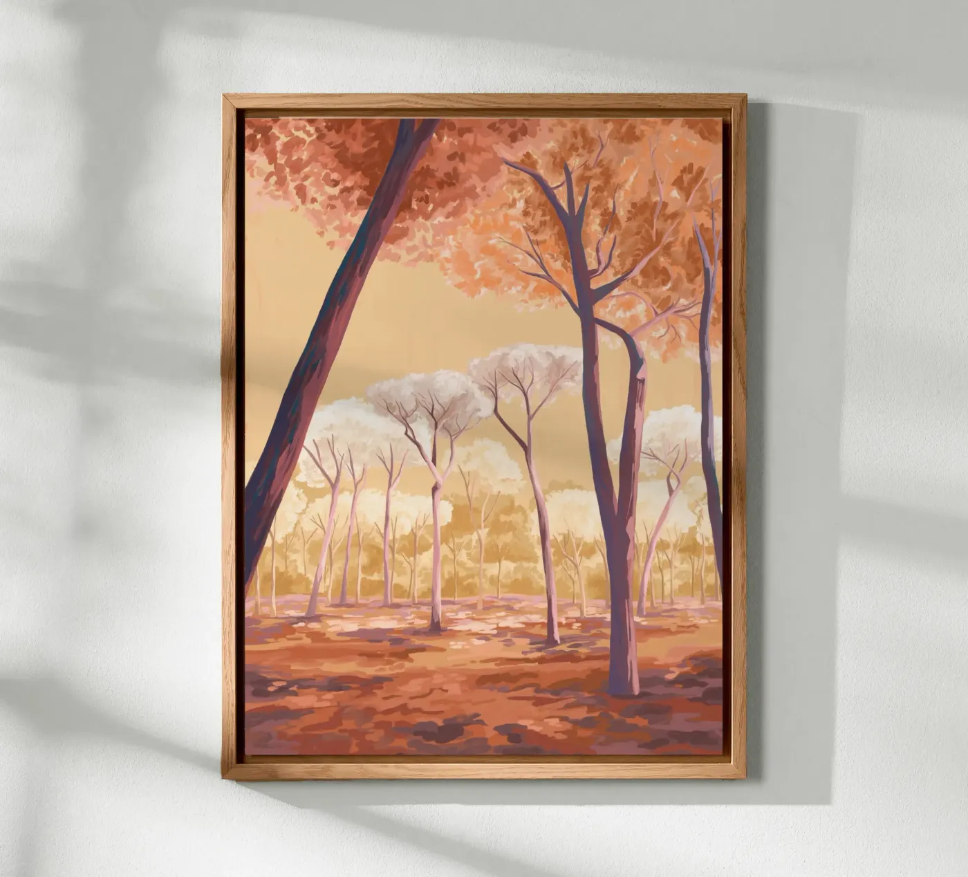 Warm Trees forex plate by Goed Blauw