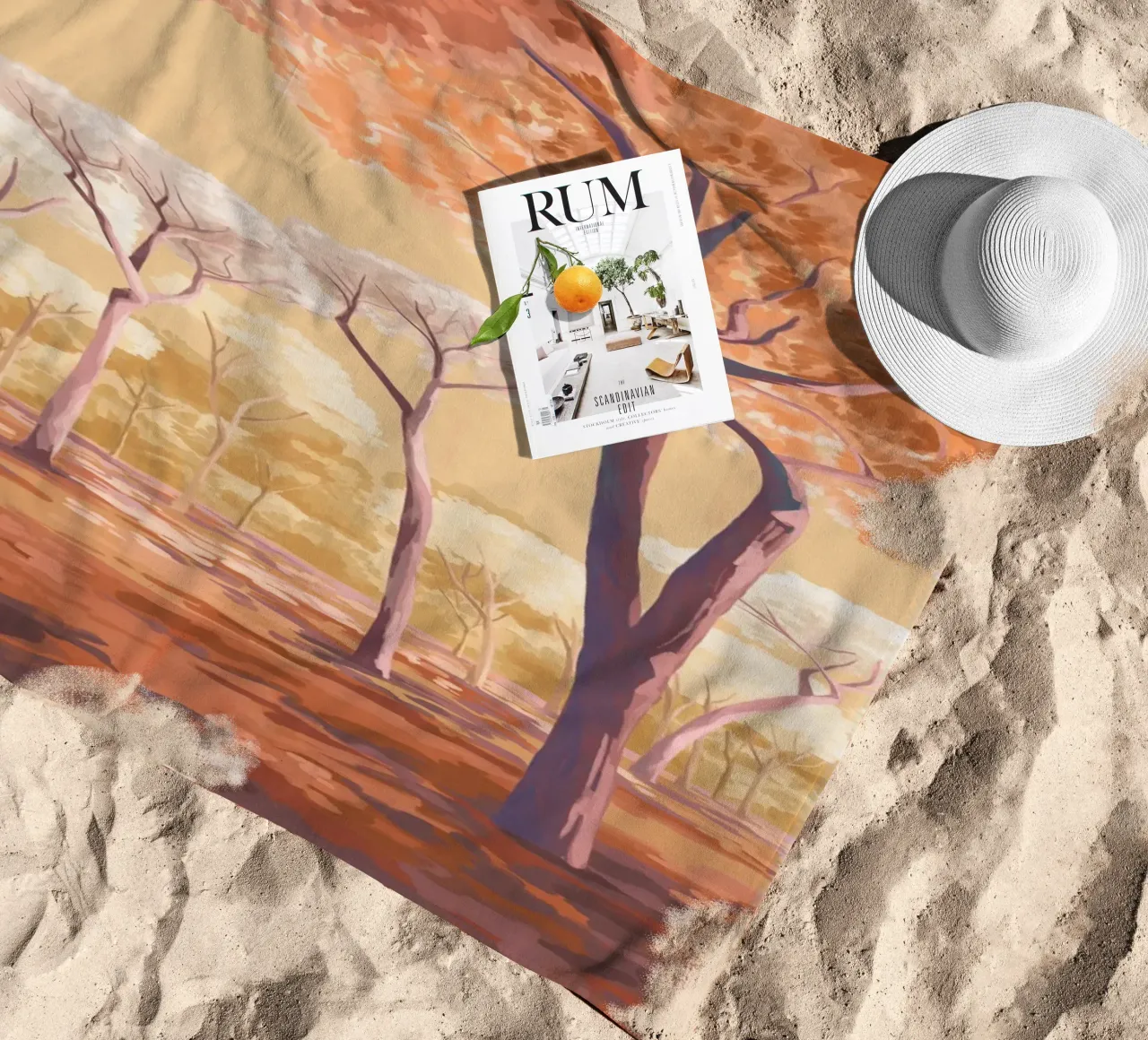 Warm Trees telo mare da Goed Blauw