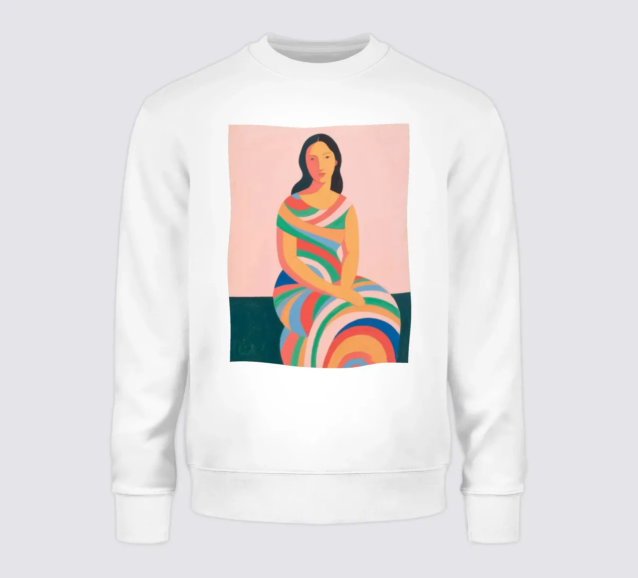 Donna con stile swirl felpa da Slash Shop