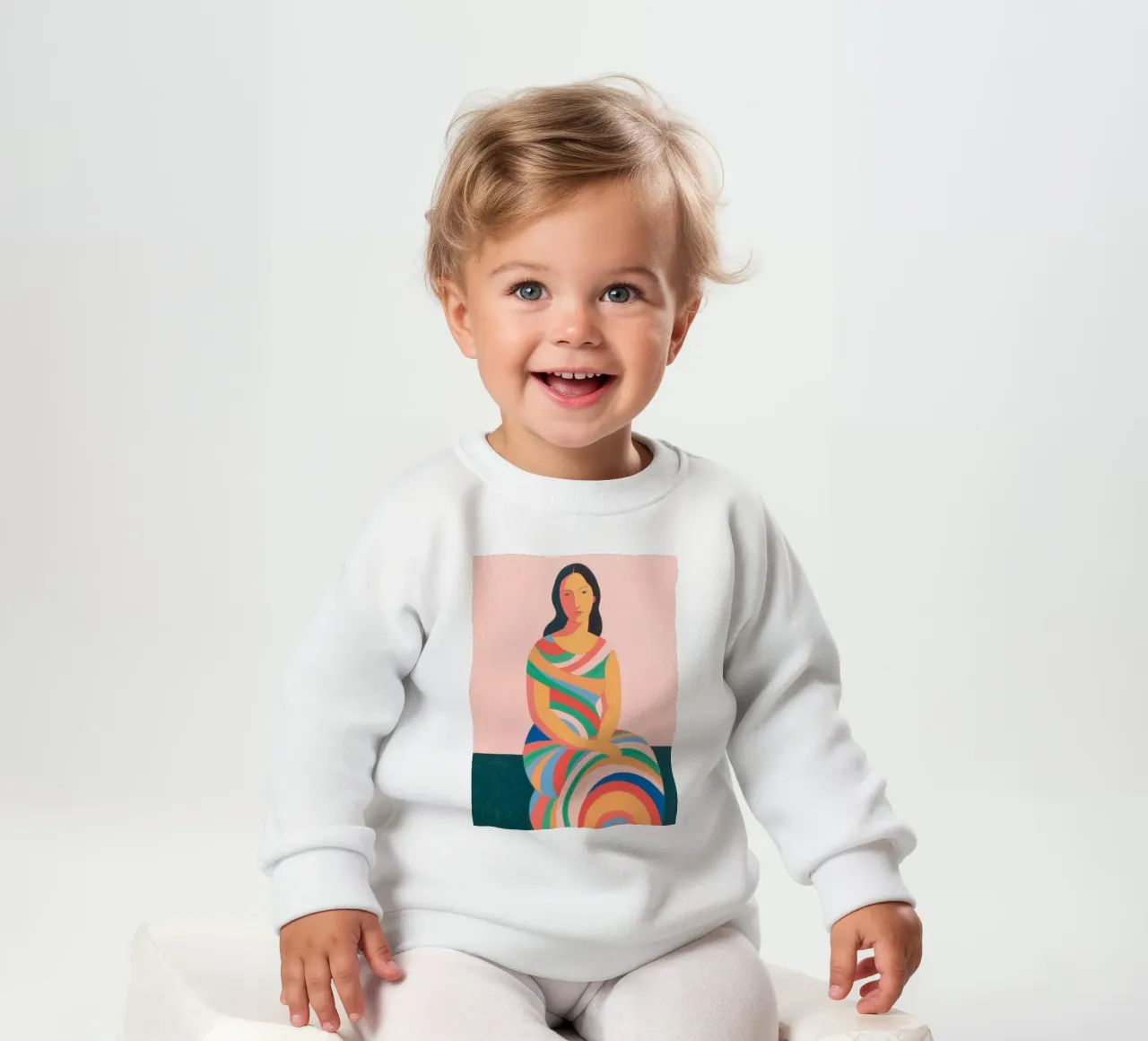 Donna con stile swirl felpa neonato da Slash Shop