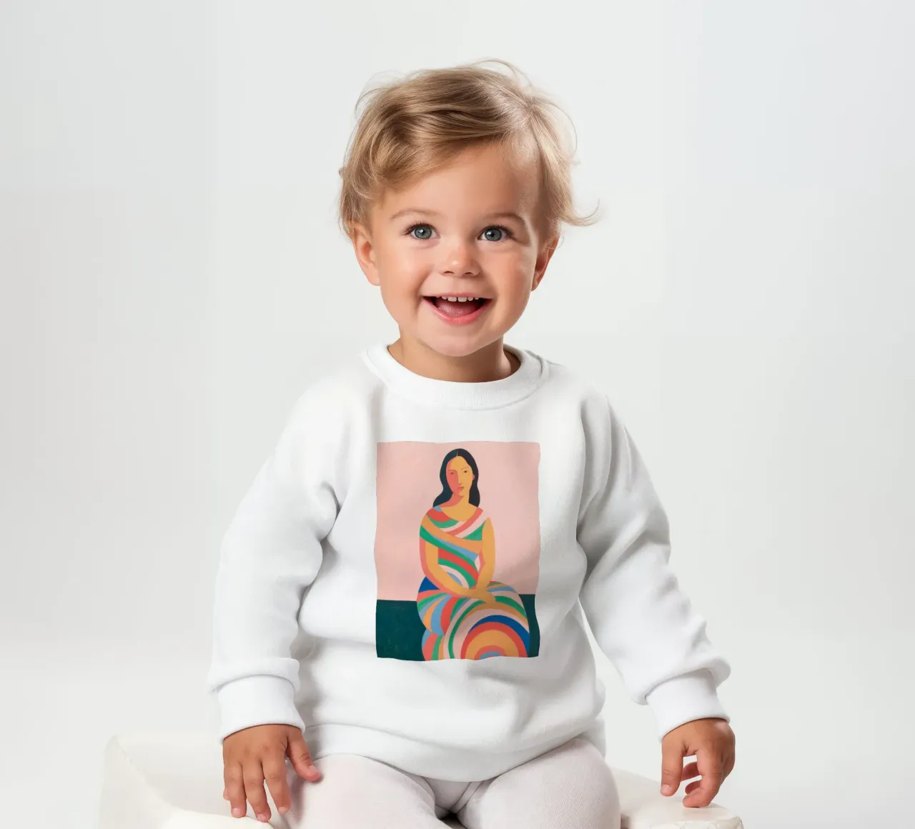 Donna con stile swirl felpa neonato da Slash Shop