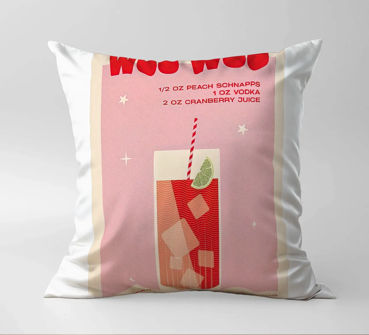 Bevanda Woo Woo cuscino da Cocktail Drink