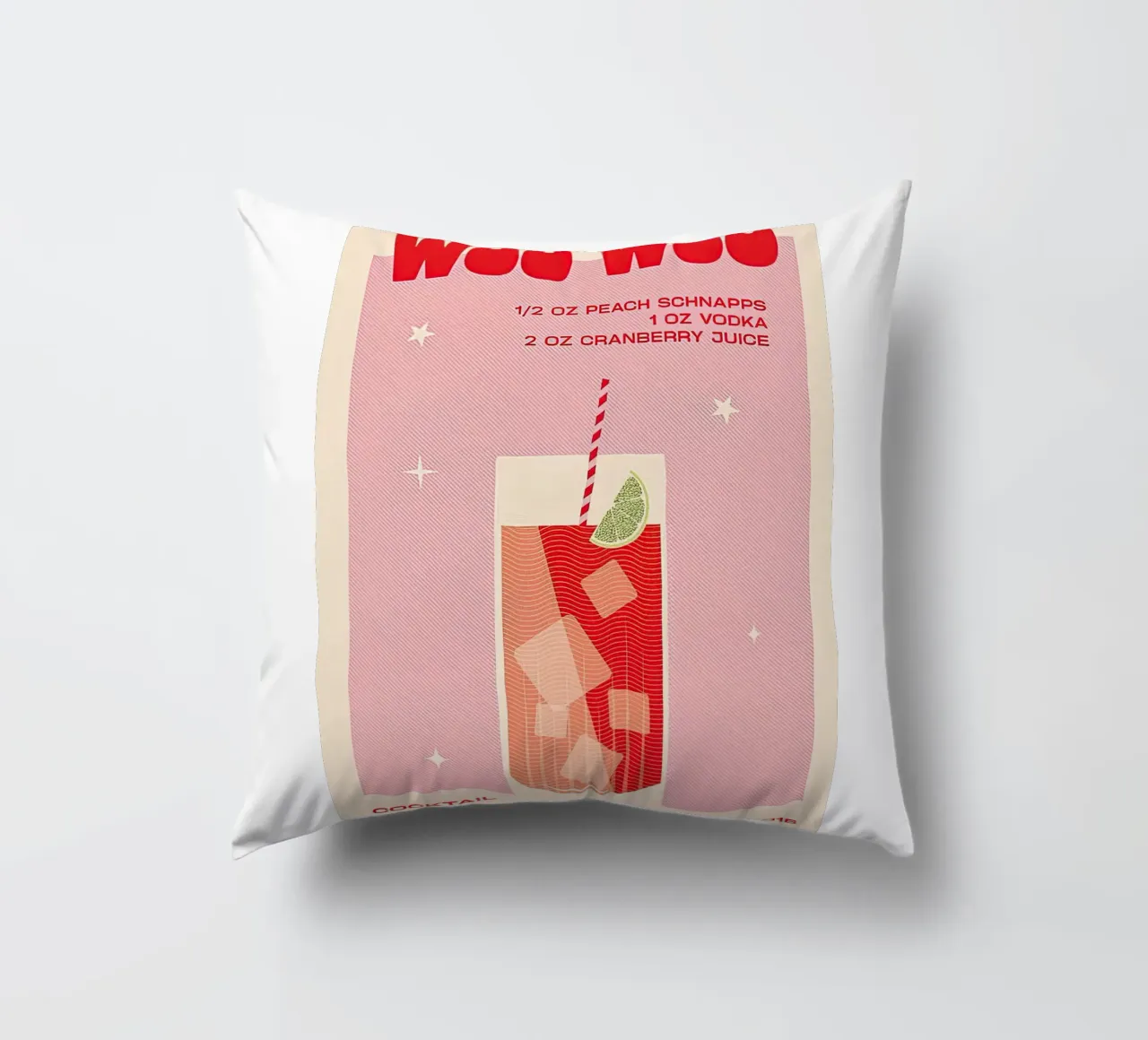 Bevanda Woo Woo cuscino da Cocktail Drink