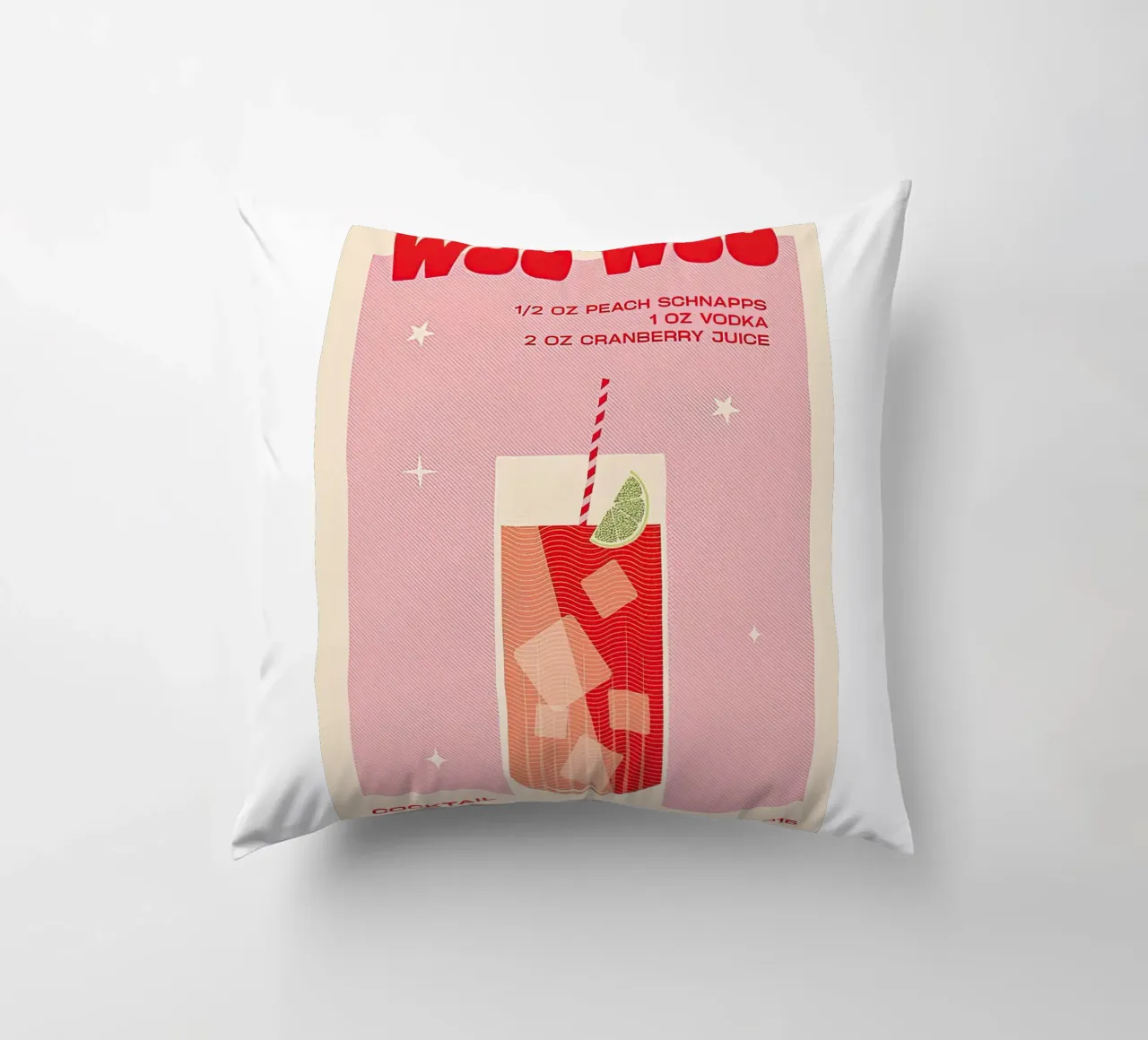 Bevanda Woo Woo cuscino da Cocktail Drink
