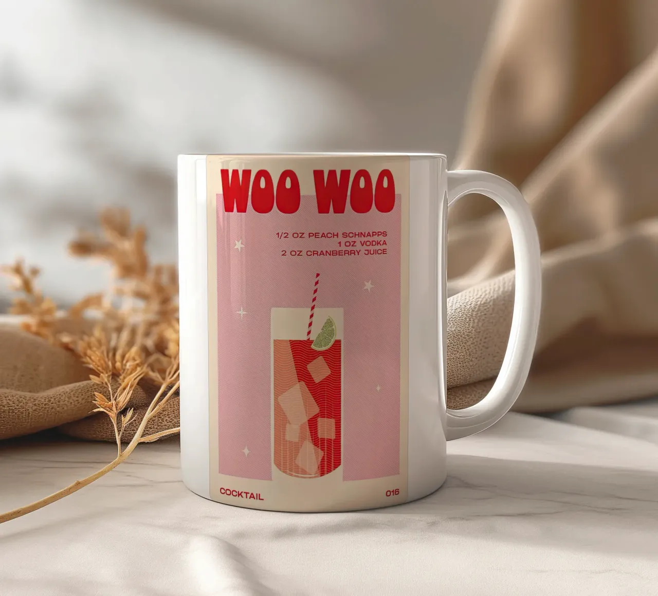 Bevanda Woo Woo tazza in ceramica da Cocktail Drink