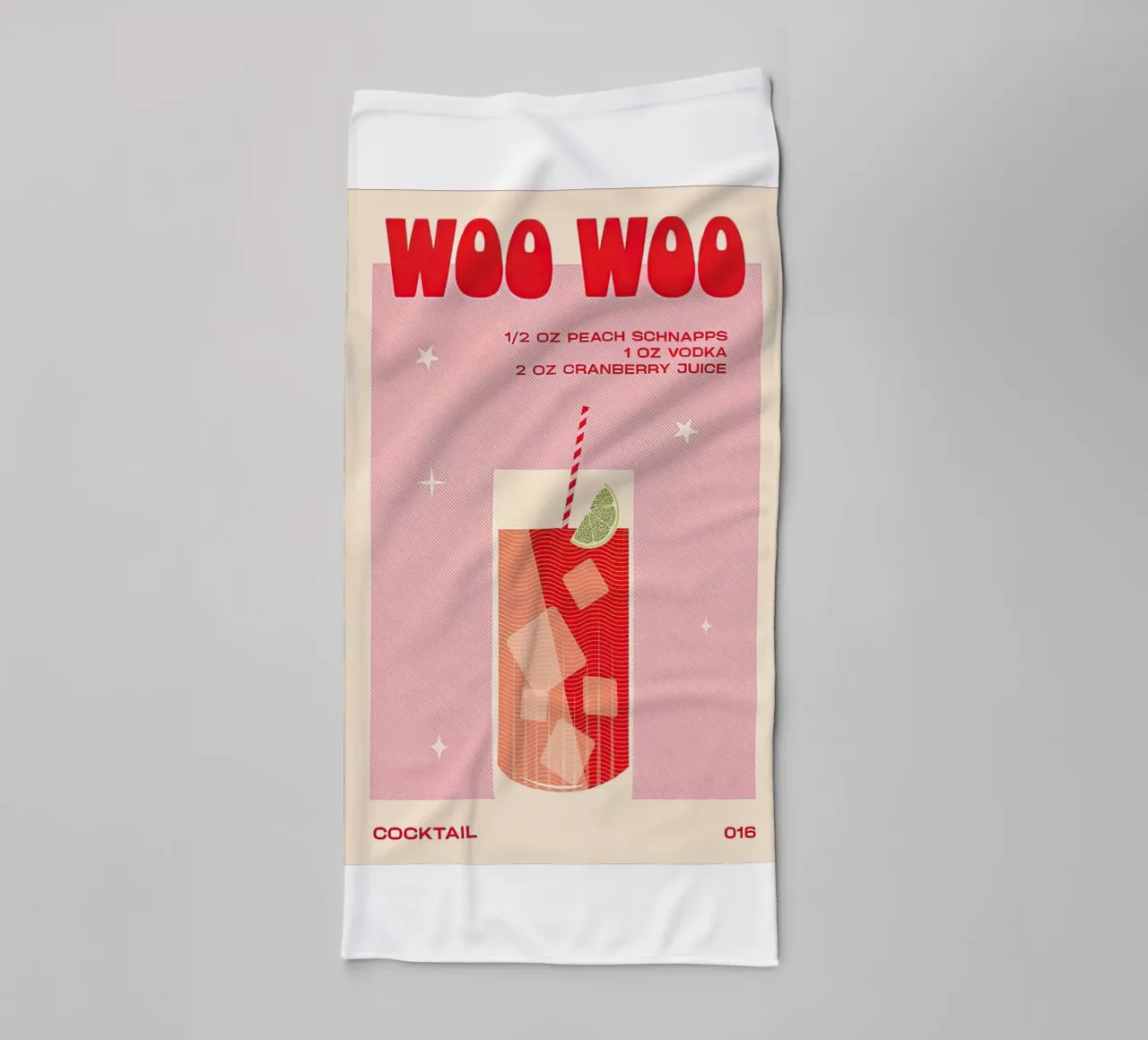 Bevanda Woo Woo asciugamano da bagno da Cocktail Drink