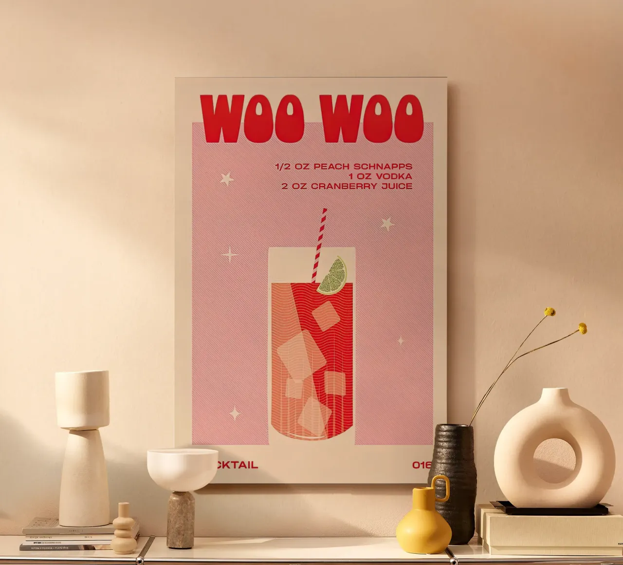 Bevanda Woo Woo alluminio dibond da Cocktail Drink