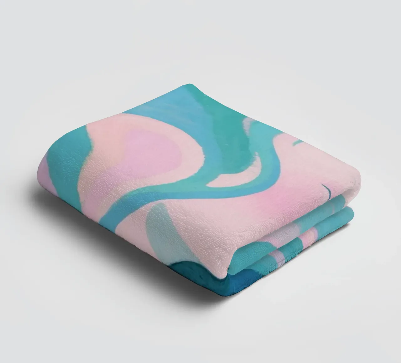 Woman's face crying with wave style towel by Slash Shop