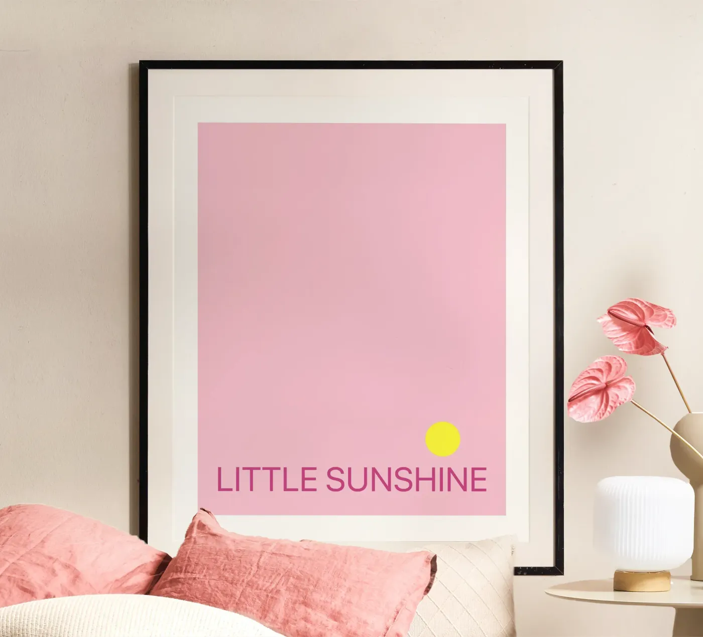 Piccolo sole rosa poster da Sunshine Design